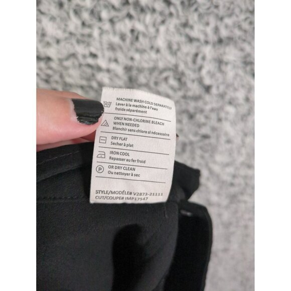 VINCE REVOLVE Patchwork Cargo Pants Womens SZ 4 Black Zip Pockets Neutral Office - Picture 11 of 11